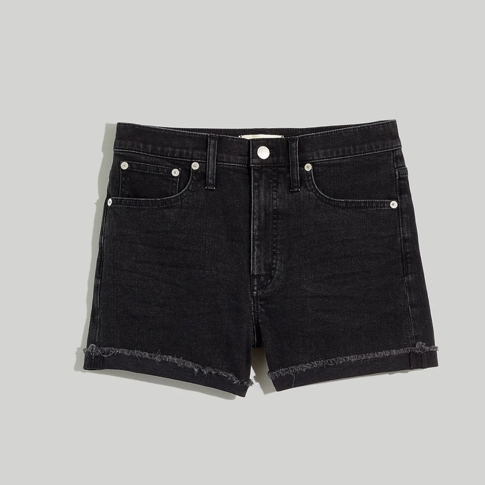 Madewell High-rise denim shorts in lunar wash size 25